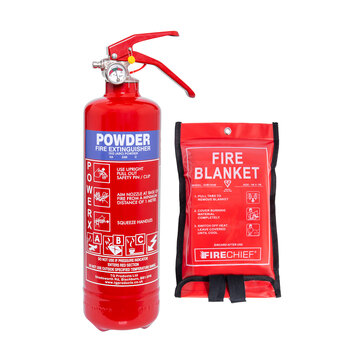 Image of the 1kg Powder Fire Extinguisher + Fire Blanket Special Offer