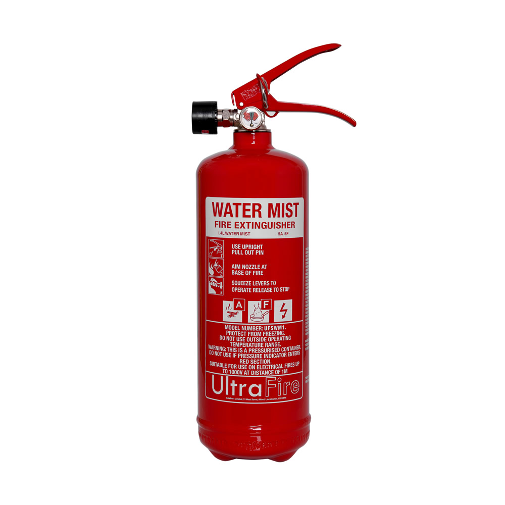1ltr+ Water Mist Fire Extinguisher - Ultrafire